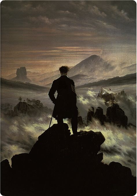 Sea Of Fog, David Friedrich, Arte Peculiar, Rennaissance Art, Caspar David Friedrich, Movie Poster Art, Steampunk Art, Motivational Art, Victorian Art