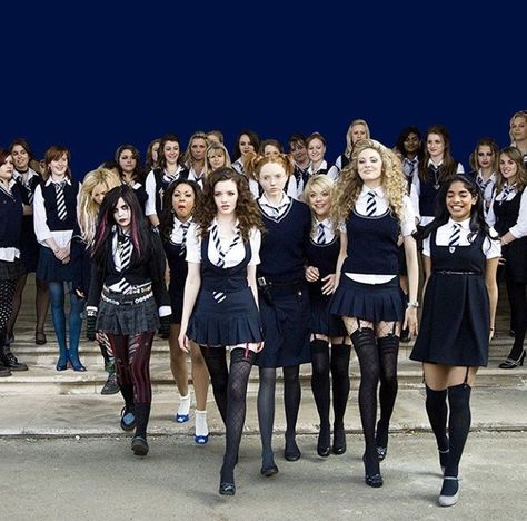 st.trinians At Trinians, St Trinians Outfit, St Trinians Costume, Saint Trinians, Talulah Riley St Trinians, St Trinians Costume Fancy Dress, St Trinians Aesthetic, Blonde Squad Victorious Costume, Posh Totty St Trinians