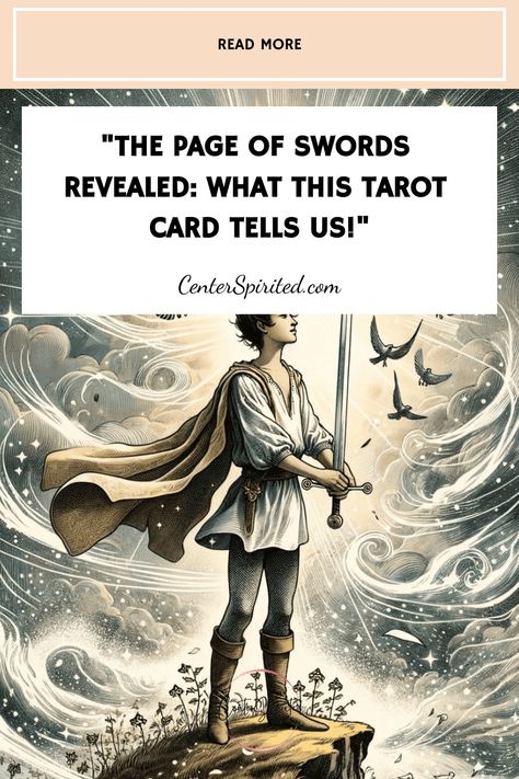 Dive into the captivating world of tarot with our detailed guide on the Page of Swords card! Uncover its profound meanings, symbols, and real-life applications. Perfect for both beginners and seasoned readers. Click to unveil the secrets now! Page Of Swords Tarot Meaning, Page Of Swords Tarot, Page Of Swords, Relationship Tarot, Learning Tarot, Swords Tarot, Learning Tarot Cards, Tarot Meanings, Tarot Learning