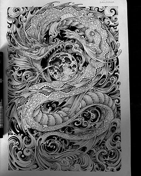 Detailed Ink Drawing. Micron Pen Art, Philippine Mythology, Pen Art Work, Kerby Rosanes, A Level Art Sketchbook, Typographic Art, Dark Art Illustrations, Beautiful Dark Art, Scary Art