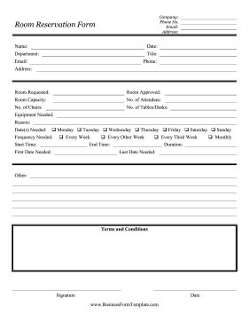 Teachers, workshop leaders, and office workers can use this reservation form to reserve a conference, meeting, lecture, or seminar room in a building. Free to download and print Hotel Reservation Form, Reservation Form, Seminar Room, Birthday Beer Cake, Inspection Checklist, Room Reservation, Conference Meeting, Anime Classroom, Organizational Chart