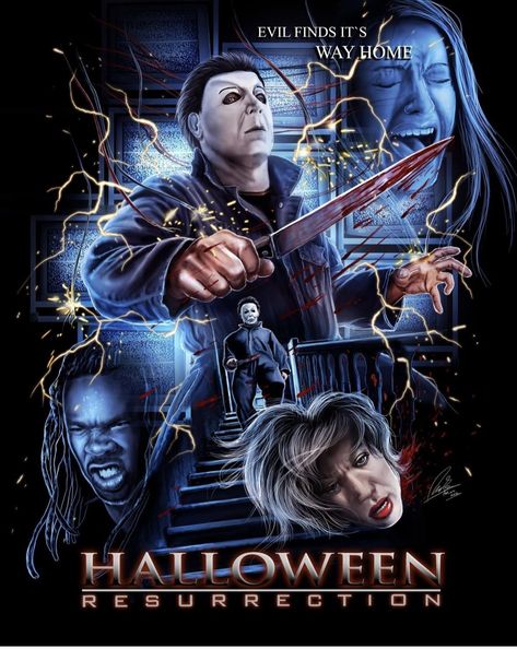 Michael Myers Memes, Happy Halloween Gif, Halloween Resurrection, Halloween Franchise, Halloween Posters, Halloween Iii, Movie Artwork, The Boogeyman, Halloween Series