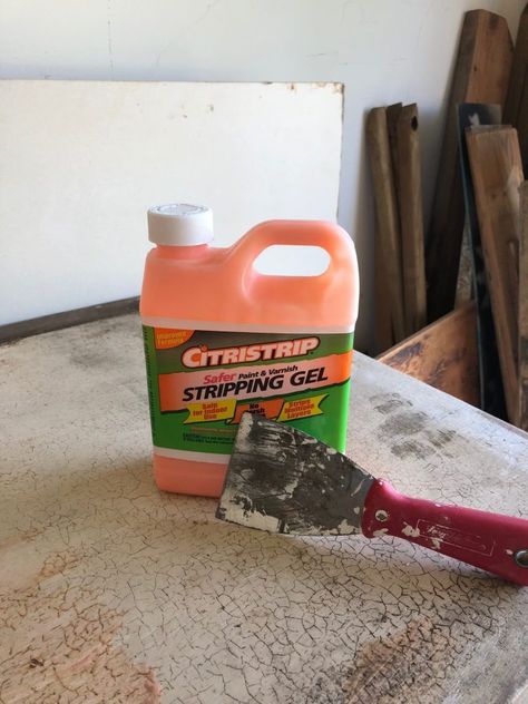 Using Citristrip, Stripping Paint From Wood, How To Strip Paint, Painting Essentials, Upcycle Hacks, Clean Furniture, Strip Wood, Strip Paint, Stripping Furniture