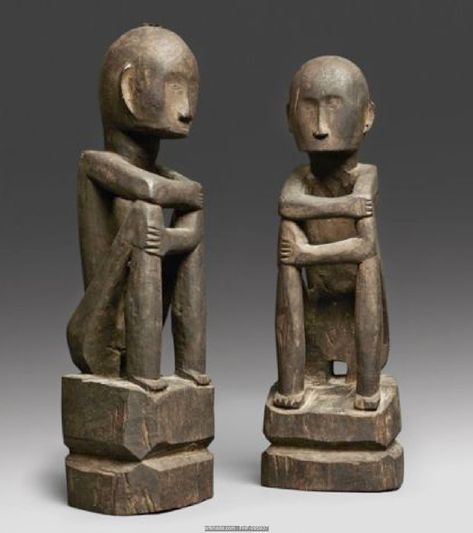 A pair of Ifgao Figures, Luzon island, Philippines Ilocos Region, Philippine Mythology, East Kalimantan, Filipino Art, Philippine Art, Indonesian Art, Filipino Culture, Art Premier, Art Ancien