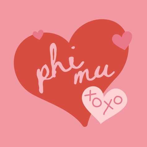 Sorority Sticker Ideas, Phi Mu Graphic, Sorority Prints, Sorority Canvas Art, Phi Mu Canvas, Computer Collage, Nails Ideas Valentines Day, February Nails Ideas Valentines Day, February Nails Ideas