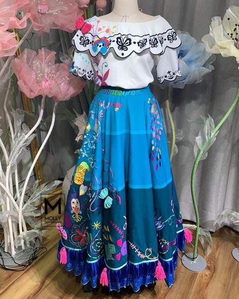 MollyNguyenDesign on Instagram: “Just want let you know we has listing Mirabel in our etsy shop, But it has limit for each month for the order because we can’t make fast…” Mirabel Costume, Disney Princess Inspired Dresses, Blue Sparkly Dress, Mirabel Madrigal, Quinceanera Dresses Blue, Disney Inspired Fashion, Diy Costumes Kids, Disney Bound Outfits, Disney Princess Dresses