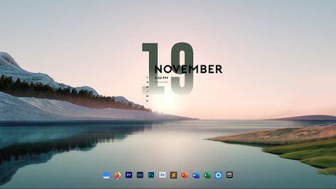 Windows Pc Aesthetic, Windows 11 Desktop Ideas, Clean Desktop Wallpaper, Desktop Wallpaper Windows, Windows 11 Wallpaper, Windows Desktop Wallpaper, Wallpaper Windows, Minimalist Window, Desktop Themes