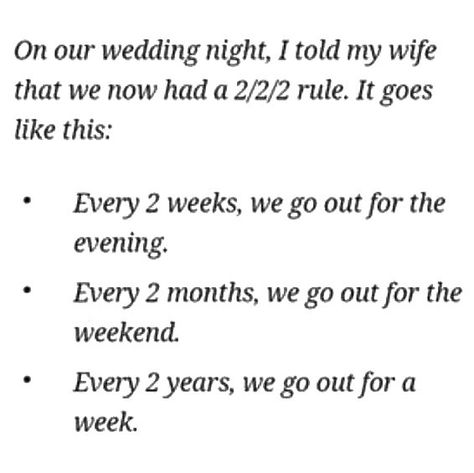 2/2/2 Rule for Married Couples House Rules For Couples, 777 Rule For Marriage, 2/2/2 Rule Marriage, 222 Rule For Marriage, 2 2 2 Rule, Marriage Rules, Marriage Challenge, It Goes Like This, Sweet Time