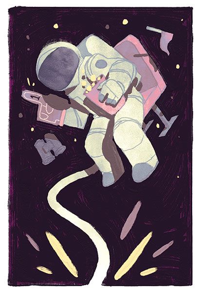 Spaceman Illustration, Flat Color Illustration, Pastel Nature, Spot Illustration, Pretty Brown Eyes, Color Illustration, Space Odyssey, Awesome Art, Flat Color