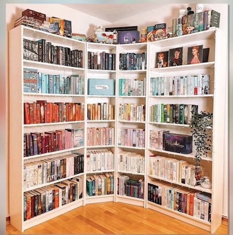 Booklover Bedroom Ideas, Astetic Bookshelf, Home Bookshelf Aesthetic, Bibliotheque Aesthetic, Bookworm Aesthetic Room, Bookshelf In Bedroom Ideas, Bookshelf Inspiration Ideas, Aesthetic Bookshelf Ideas, Bookshelf In Bedroom