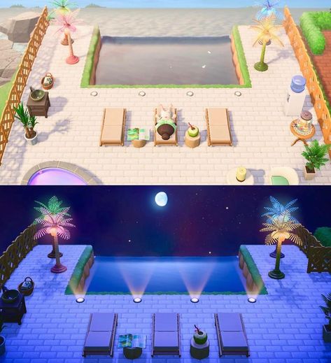 Animal Crossing New Horizons on Instagram: “Infinity pool idea! This looks so good I need to do this on my island😍 credit to Carm-ess on Reddit” Nightcore Anime, Animal Crossing 3ds, Animals Crossing, Animal Crossing Funny, Ac New Leaf, Animal Crossing Guide, Animal Crossing Wild World, Animal Crossing Qr Codes Clothes, Qr Codes Animal Crossing