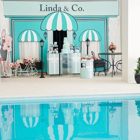 Tiffany & Co Backdrop, Tiffany Theme Backdrop, Tiffany Decorations Party, Tiffany & Co Theme Party, Tiffany And Co Backdrop, Tiffany And Co Party Decorations, Tiffany And Co Party, Tiffany Co Party Ideas, Tiffany Theme Party