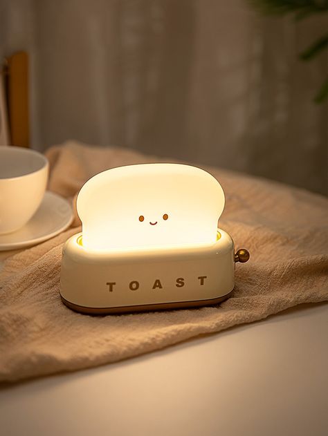 Mini Toaster, Bread Toaster, Cute Night Lights, Led Night Lamp, Bread Maker, Portable Lamps, Cute Room Decor, Desk Light, Night Lamps