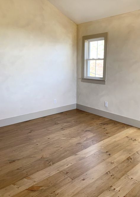 Diy Pine Floors Wide Plank, Natural Stain Hardwood Floors, Wide Pine Flooring, Early American Floor Stain, Pine Hardwood Floors Stains, Wide Plank Pine Wood Floors, Hardwood Floors In Bedroom, Wide Plank Pine Floors, Pine Floors Stained