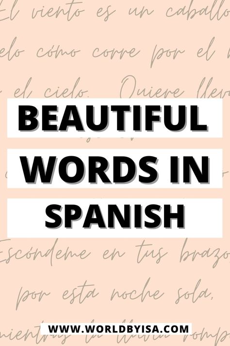 Mexican Word Tattoo, Beautiful Words In Spanish With Meaning, Meaningful Words In Spanish, Spanish Word Tattoos Meaning, Espanol Quotes Spanish With Translation, Latin Motivation Quotes, Cute Spanish Words With Meaning, Spanish Phrases Quotes, Phrases In Spanish Tattoo