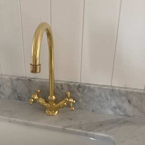 Single Hole Bathroom Faucet - Etsy Moroccan Handicrafts, Modern Colonial Home, Unlacquered Brass Kitchen Faucet, Unlacquered Brass Faucet, Brass Faucets, Single Hole Kitchen Faucet, Brass Bathroom Faucets, Brass Kitchen Faucet, Modern Colonial