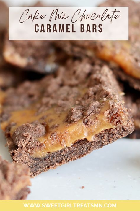 German Chocolate Caramel Bars, Easy Cake Mix Bars, Cake Mix Caramel Brownies, Cake Mix Toffee Bars, Chocolate Carmel Bars, Chocolate Cake Mix Bars, Cake Mix Bar Cookies, Carmel Desserts, Work Desserts