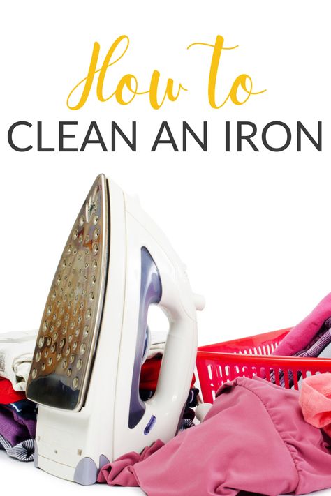 Is your iron leaving marks on your clean clothes? Do you have stubborn stains on the sole plate? Here's how to clean a steam iron to keep your appliance in the best shape. How To Clean A Iron For Clothes, How To Clean A Steam Iron, Steam Iron Cleaning, Homemade Febreeze, Iron Cleaning, Stainless Plate, Cleaning Baseboards, Clean Clothes, How To Clean Rust