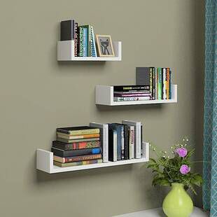 Floating Shelves Bedroom, Bookshelves In Bedroom, Wall Shelf Decor, Wall Shelves Design, Bookshelf Design, Floating Shelves Diy, Wall Bookshelves, Study Room Decor, Bookshelves Diy