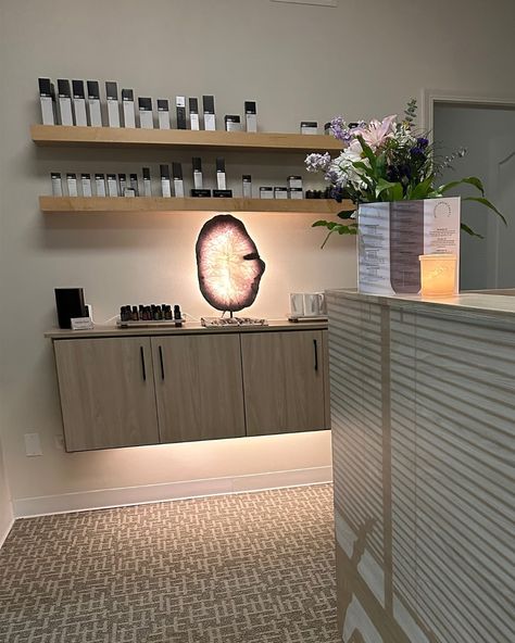 Floating shelves are perfect for your retail space! Your customers buy with their eyes, so why not create a beautiful space to display your products 🛍️ #retailspace #floatingshelves #spadecor Floating Shelf Decor, Spa Decor, Floating Shelf, Retail Space, Beautiful Space, Event Space, Shelf Decor, Floating Shelves, Floating