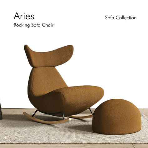 Dikkashome on Instagram: "Aries Rocking Sofa Chair Embrace the essence of elegance and minimalism with this exquisite rocking sofa chair. Its sleek design and smooth movements perfectly blend form and function #furniture #architect #chair" Rocking Sofa, Form And Function, Sofa Chair, Sleek Design, Essence, Sleek, Sofa, Furniture, On Instagram