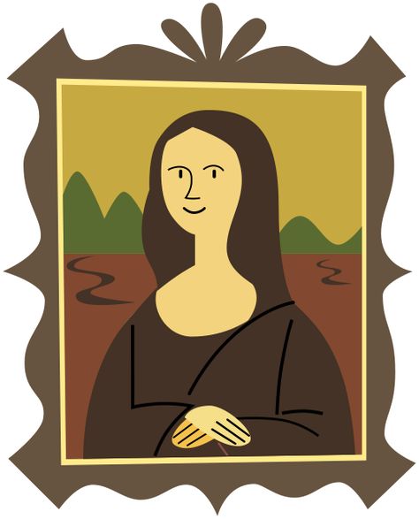 Mona Lisa Background Only, Mona Lisa Painting Easy, Mona Lisa Drawing Easy, Monalisa Cartoon, Mona Lisa Cartoon, Mona Lisa Illustration, Lisa Cartoon, Mona Lisa Drawing, La Mona Lisa