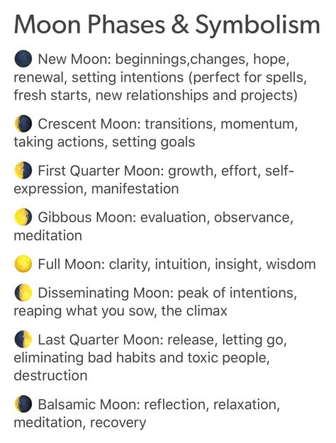 New Moon Meaning Witchcraft, Moon Phases Spell Work, Moon Phases And Meanings Witchcraft, New Moon Symbolism, Moon Phases Meaning Witchcraft, Moon Phase Meaning, Different Moon Phases, Moon Symbolism, Moon Phases Meaning