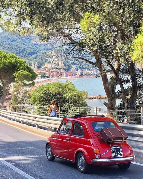 Portofino Fiat 500 S, Fiat 500 Vintage, Big Mama, Liguria Italy, Fiat Cars, Fiat 600, Fiat Abarth, Cars Vintage, Steyr