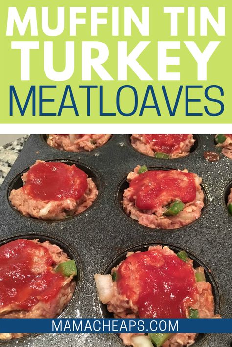 Ground Turkey Muffin Tin Recipes, Mini Turkey Meatloaf Recipes, Turkey Meatloaf Meal Prep, Ww Meatloaf Recipes With Ground Turkey, Muffin Tin Turkey Meatloaf, Muffin Tin Meatloaf Recipes, Ground Turkey Mini Meatloaf, Ground Turkey Meatloaf Muffins, Weight Watchers Turkey Meatloaf