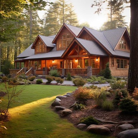 Log Homes Exterior, Log Cabin Exterior, Siding Ideas, White Siding, Bedroom Patio, Cabin Exterior, Coastal Vibes, Timber Frame Homes, Casa Exterior