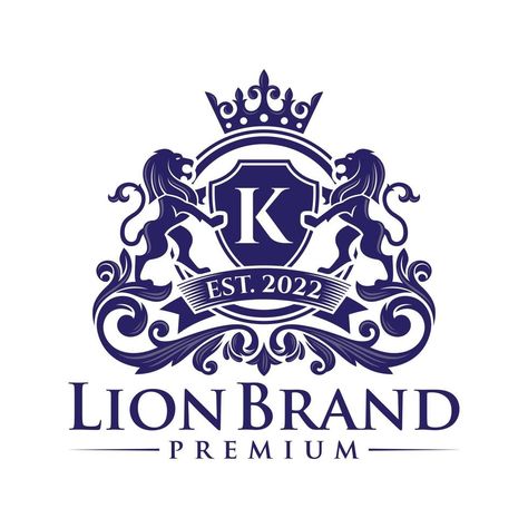 Heraldry Logo, Royal Coat Of Arms, Lion Crest, Shield Icon, Premium Brand, Elegant Logo, Logo Banners, Cityscape Photos, Lion Brand