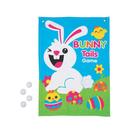 Bunny Tails Toss Game Haunted House Party Decorations, Easter Party Favors, House Party Decorations, Luau Decorations, Easter Activity, Easter Party Favor, Haunted House Party, Outdoor Games For Kids, Kids Bean Bags