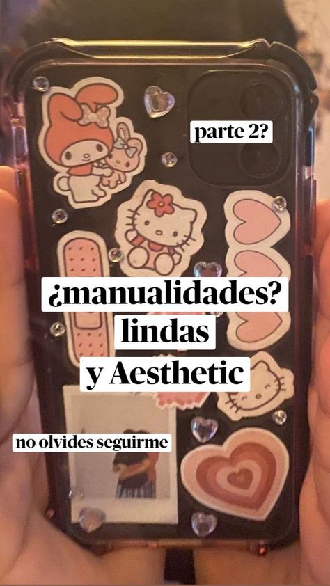 Phone Case Stickers Hello Kitty, Clear Phone Case Ideas Hello Kitty, Clear Phone Case Ideas Pink, Hello Kitty And Friends Stuff, Stickers In Phone Case, Pink Phone Case Ideas, Phone Case Hello Kitty, Hello Kitty Ideas, Hello Kitty Things