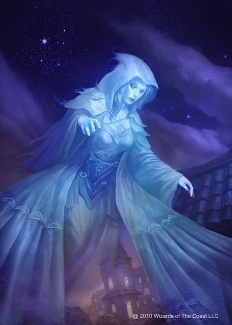 Banshee Art Beautiful, Female Ghost, Fantasy Statue, Fantasy Witch, Dnd Monsters, Spiritual Artwork, Danny Phantom, Dungeons And Dragons Homebrew, Mystical Creatures