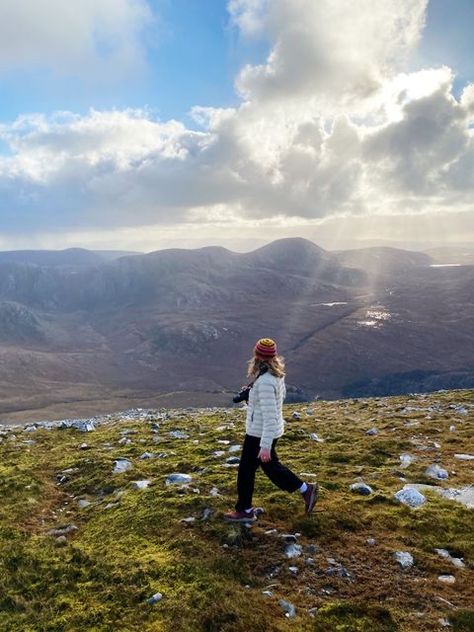 #ireland #hiking Vision Board Hiking, Ireland Hikes, Summer In Ireland Aesthetic, Travel Aesthetic Ireland, Ireland Hiking, Dingle Way Ireland Hiking, Hiking Aesthetic, 2024 Vision, Vision Board