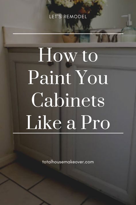 Ready to remodel your bathroom? Let's start with painting the bathroom cabinets with simple step by step process. You can do this! Paint Bathroom Cabinets, Bathroom Cabinet Colors, Bathroom Cabinet Makeover, Vintage Bathroom Vanity, Painted Vanity Bathroom, Paint Bathroom, Bathroom Cabinets Diy, Painting Bathroom Cabinets, Painted Bathroom