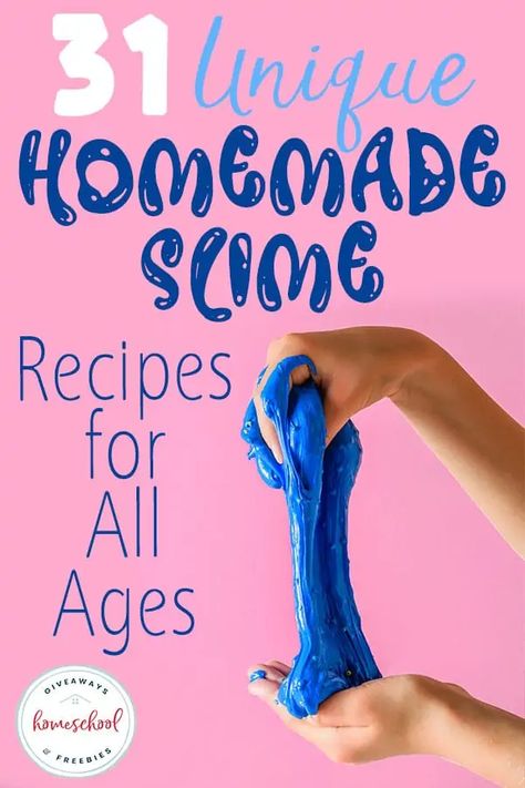 31 Unique Homemade Slime Recipes for All Ages Chocolate Slime, Homemade Slime Recipe, Borax Slime, Sand Slime, Rainbow Slime, Galaxy Slime, Playing With Slime, Slime Recipes, Vacation 2024