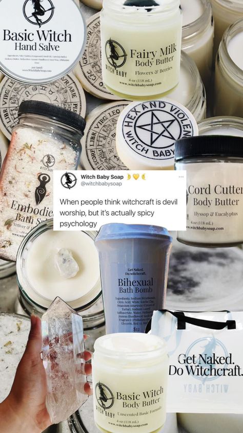 🤍white🤍 #white #witchbaby #witchbabysoap #witch #witchy #vibes #skincare #beauty #whiteaesthetic Witchy Skincare, Witch Skincare, White Witch Aesthetic, Soap Scents, Witch Hands, Hand Salve, Spiritual Stuff, Baby Soap, Basic Witch