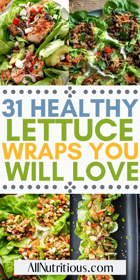 Turn over a new leaf with these yummy lettuce wrap recipes! Healthy, low-carb recipes packed with flavor, these easy wraps are perfect for easy lunch ideas and quick dinner recipes, or quick and easy meals for any time in between. Make meals fun and refreshing again, right from your own kitchen. Black Bean Lettuce Wraps, Bbq Chicken Lettuce Wraps Healthy, Whole30 Lettuce Wraps, Dinner Recipes With Lettuce, Lettuce Wrap Ideas Low Carb, Low Cal Lettuce Wraps, Lettuce Wrap Recipes Easy, Lettuce Wrap Dinner Recipes, Dinner Lettuce Wraps