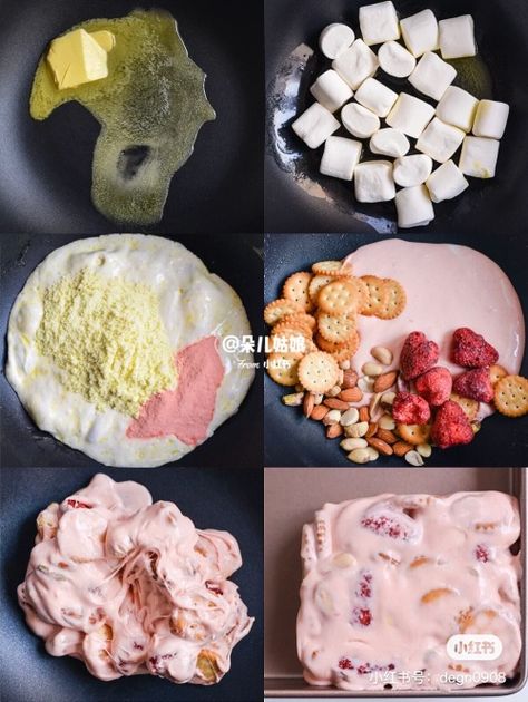 Baking Aesthetic Girl, Strawberry Snowflake, Snowflake Cakes, Aesthetic Baking, Baking Aesthetic, Yogurt Bites, Chocolate Dishes, Fluff Desserts, Baking Packaging