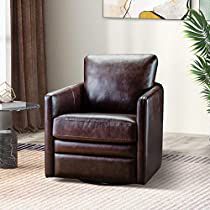 Check this out! Wood Living Room Chair, Brown Recliner Living Room, Modern Leather Swivel Chair, Brown Recliner, Living Room Recliner, Power Recliner Chair, Leather Swivel Chair, Leather Club Chairs, Leather Accent Chair