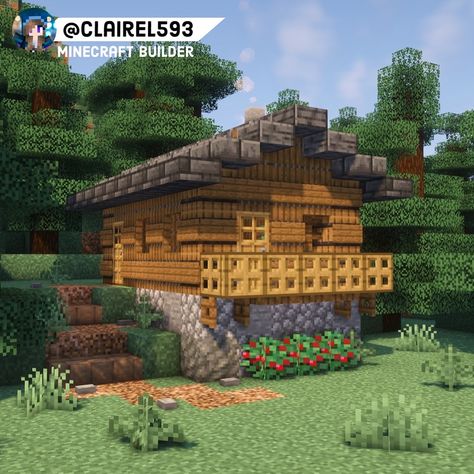 #minecraft #minecraftbuildingideas #minecraftbuilds Realistic Minecraft, Swiss House, Minecraft House, Cool Minecraft, Minecraft Buildings, Minecraft Builds, Minecraft Building, Minecraft Houses, Minecraft