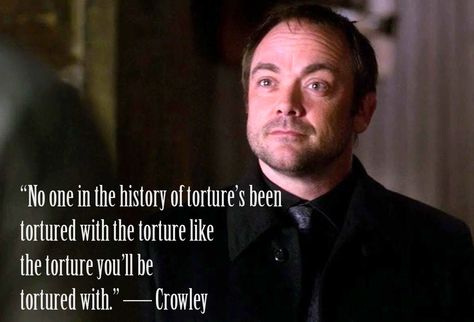 Funny Crowley Quotes. QuotesGram Crowley Quotes, Crowley Supernatural, Spn Memes, Supernatural Quotes, Supernatural Destiel, Supernatural Memes, Supernatural Fans, Quotes By Authors, Supernatural Fandom