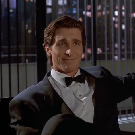 Christian Bale Gif, Patrick Bateman, 90s Men, Bollywood Pictures, Christian Bale, Film Books, American Beauty, My Favorite Part, Movie Characters