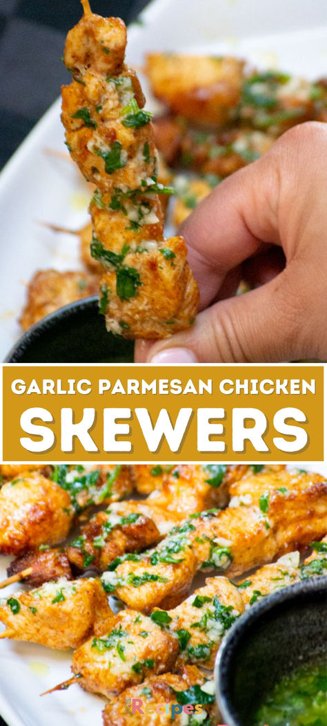 For the ultimate air fryer recipe that is both tasty and simple, try these amazing Garlic Parmesan Chicken Skewers. It’s perfect for work nights when all you have is appetite and no time. It takes nothing but a few preparations and a hungry stomach. Chicken Thigh Skewers Air Fryer, Air Fryer Garlic Parmesan Chicken, Garlic Parmesan Chicken Skewers, Parmesan Chicken Skewers, Air Fryer Garlic, Chicken Skewer Recipe, Air Fryer Recipe, Crispy Fried Chicken, Garlic Parmesan Chicken