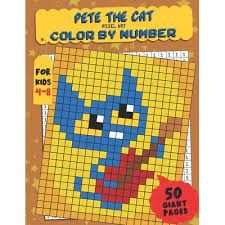 Pete The Cat Pixel Art, Pete The Cat Perler Beads, Characters Pixel Art, Pixel Art Coloring, Crochet Grid, Beads Patterns, Fuse Bead Patterns, Cat Bead, Beads Designs