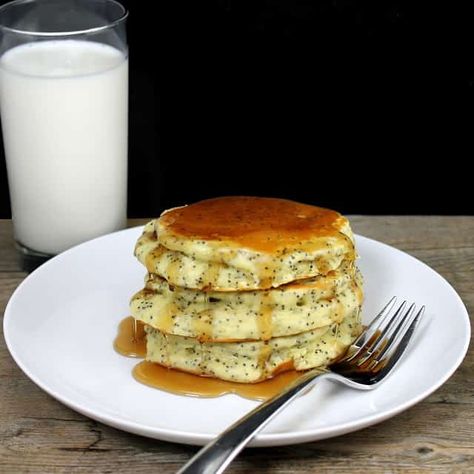 Poppyseed Pancakes, Almond Poppyseed, Almond Poppyseed Muffins, Breakfast Feast, The Stay At Home Chef, Stay At Home Chef, Eggs And Bacon, Healthy Brunch Recipes, Pancake Recipe Buttermilk