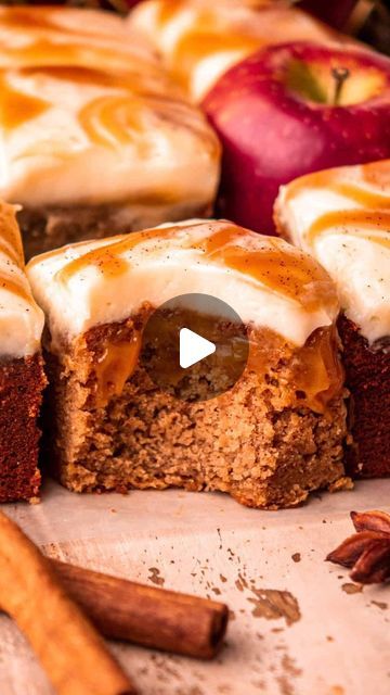 Apple Cider Cake With Cream Cheese Frosting, Apple Cider Glaze For Cake, Apple Cake Caramel Icing, Apple Cider Cake In Bloom Bakery, Apple Cake With Caramel Glaze, Apple Cider Caramels, Spiced Apple Cider, Caramel Frosting, Apple Cake