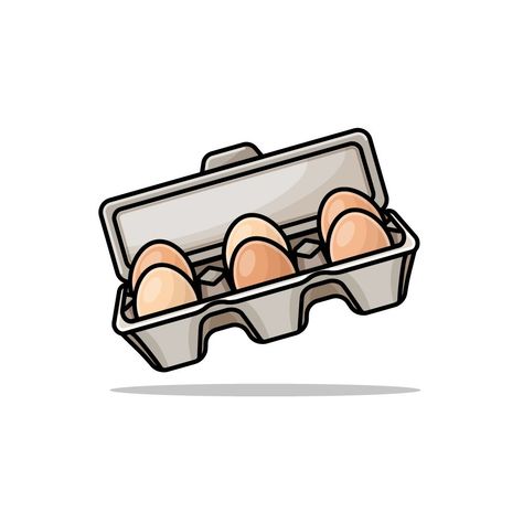 Vector illustration of eggs in a carton Egg Carton Drawing, Simple Line Drawings, Egg Carton, Recipe Images, Free Vectors, Simple Lines, Free Vector Images, Line Drawing, Painting & Drawing