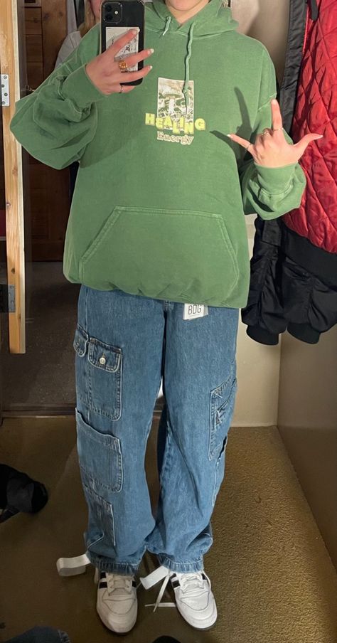 Hoodie Outfit Masc, Sage Green Hoodie Outfit, Blue And Green Outfit Men, Blue And Green Outfit Aesthetic, Green Hoodie Outfits, Green Hoodie Outfit Aesthetic, Dark Green Hoodie Outfit, Green Hoodie Aesthetic, Green Hoodie Outfit Men